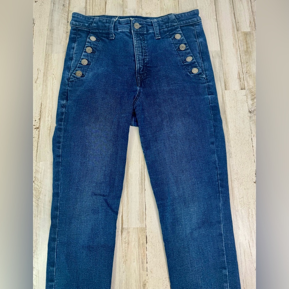 Gap High Rise Universal Legging Women Blue Jeans - Size 12/31 (32x28) - Picture 2 of 12